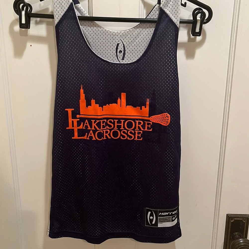 Lakeshore Lacrosse Athletic Penny Tank Top Reversible Blue & White